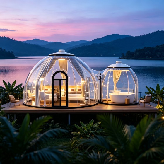 Dome House6x3.3+2.8x2.7
