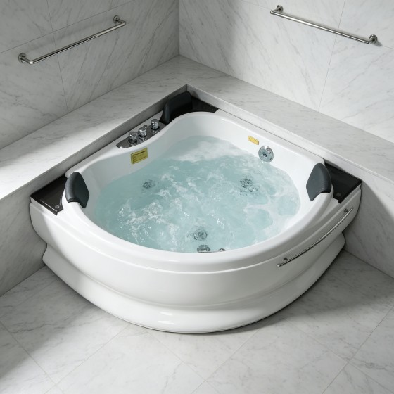 Corner Double Massage Bathtub F02