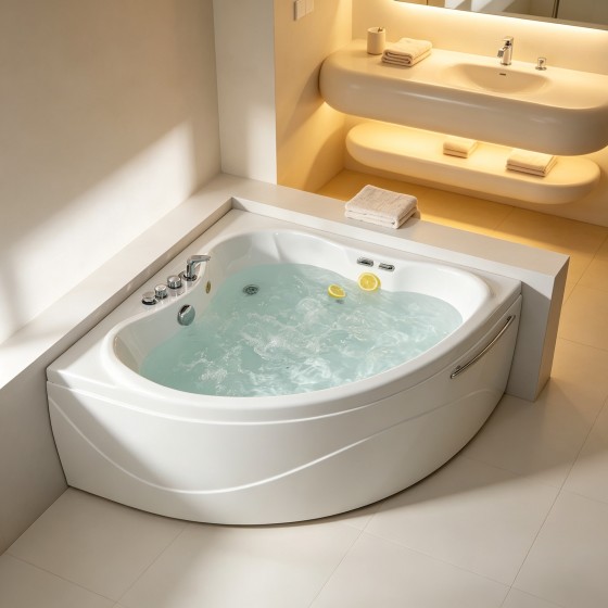Corner Massage Bathtub F04