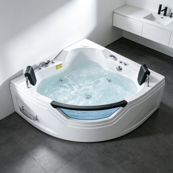 Corner Double Massage Bathtub F06