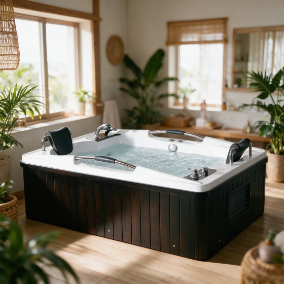 Square Freestanding Massage Bathtub F08