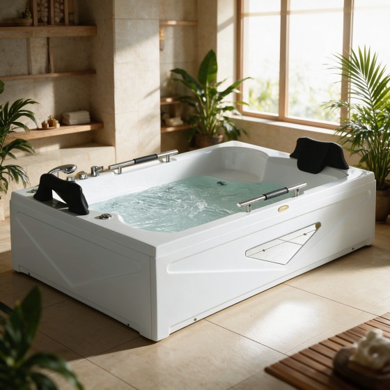 Square Freestanding Massage Bathtub F09