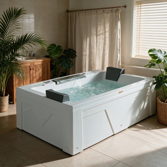 Square Freestanding Massage Bathtub F16